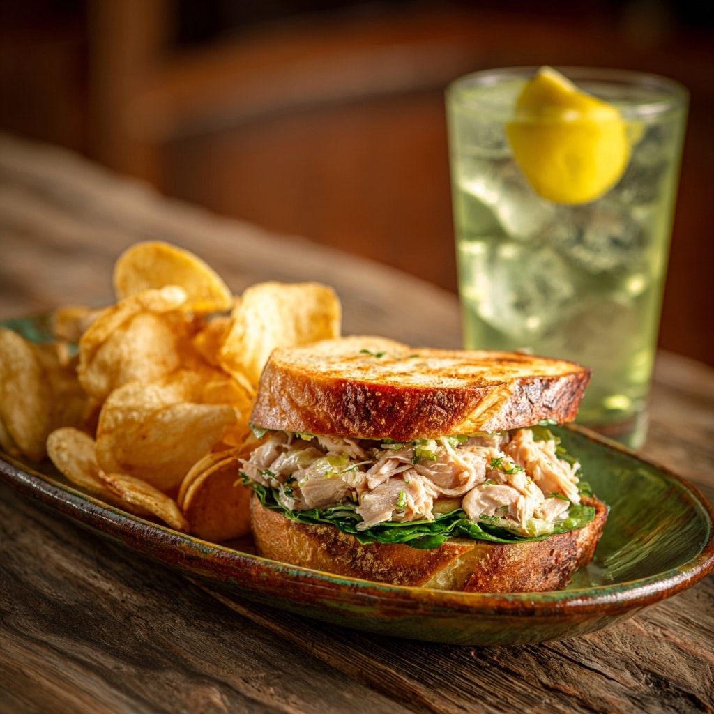 Buona Beef Tuna Genovese copycat recipe served with ingredients