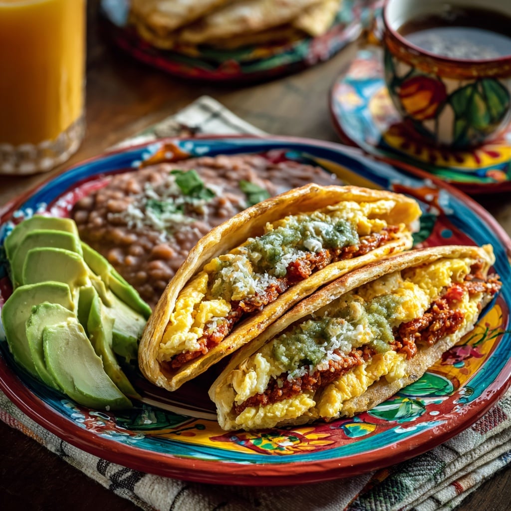 how to make gorditas for breakfast recipe with eggs and beans